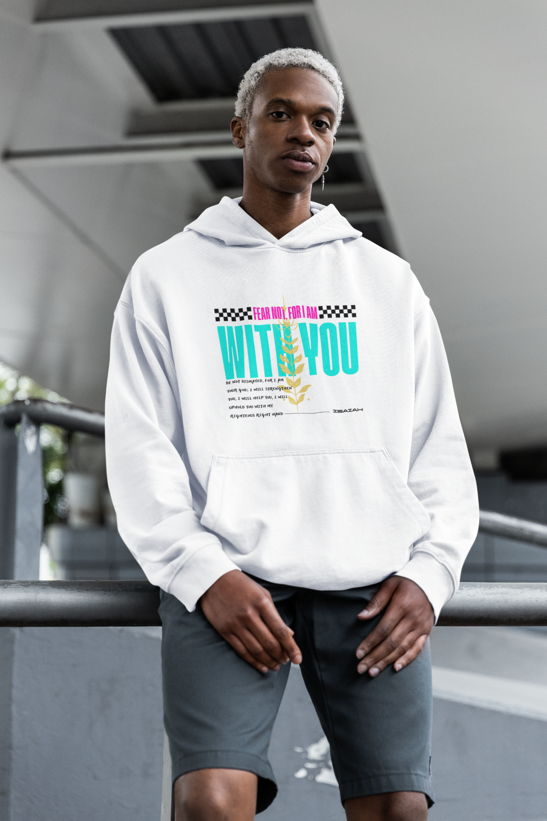 Christian male Hoodie Isaiah 41:10