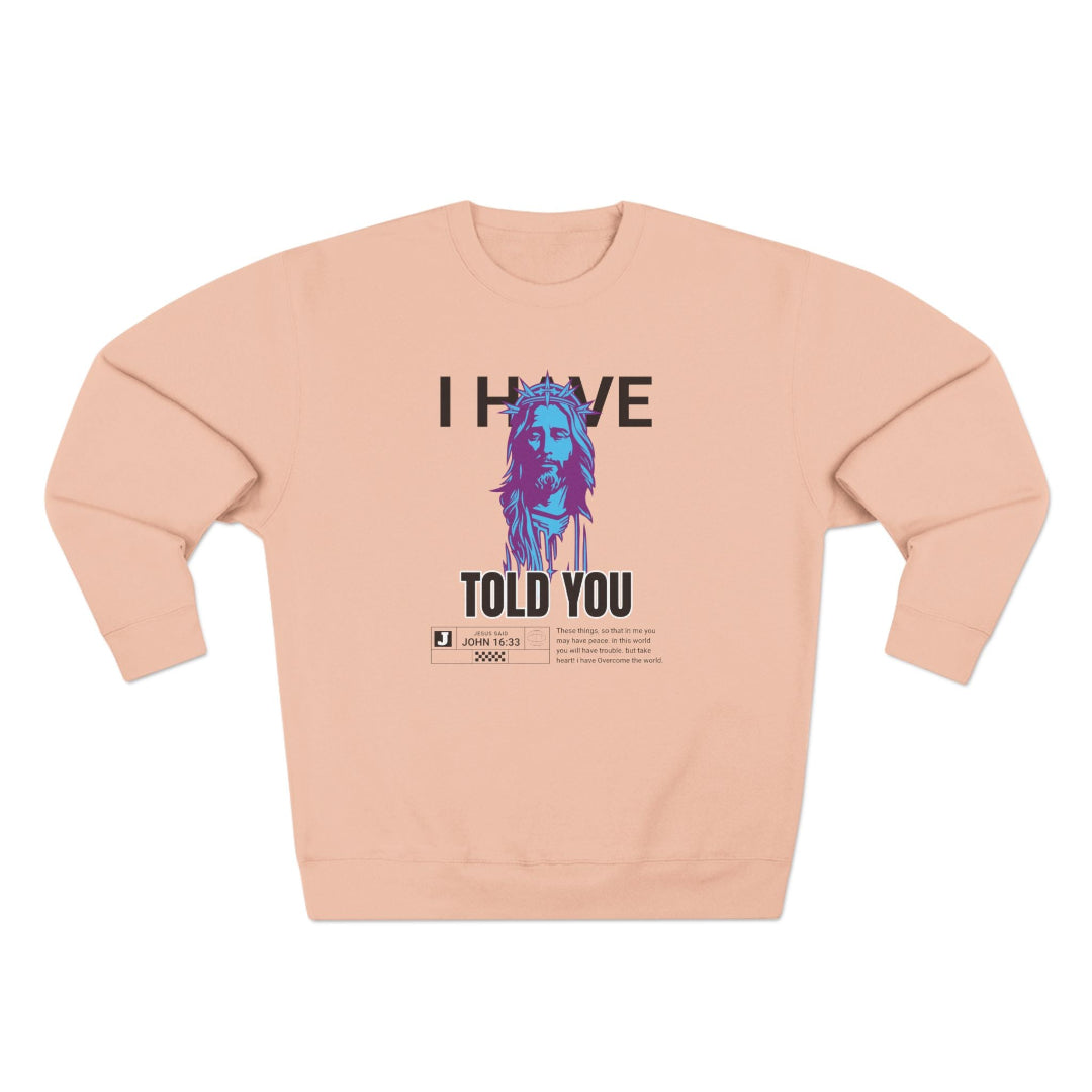Unisex Sweatshirt John 16:33 PINK