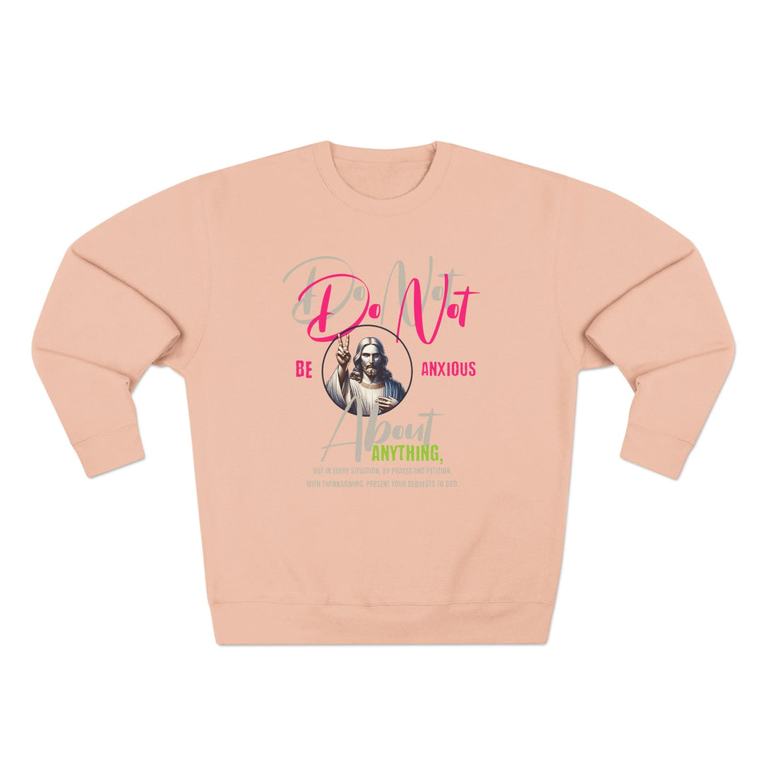 Unisex Sweatshirt Philippians 4:6 PINK