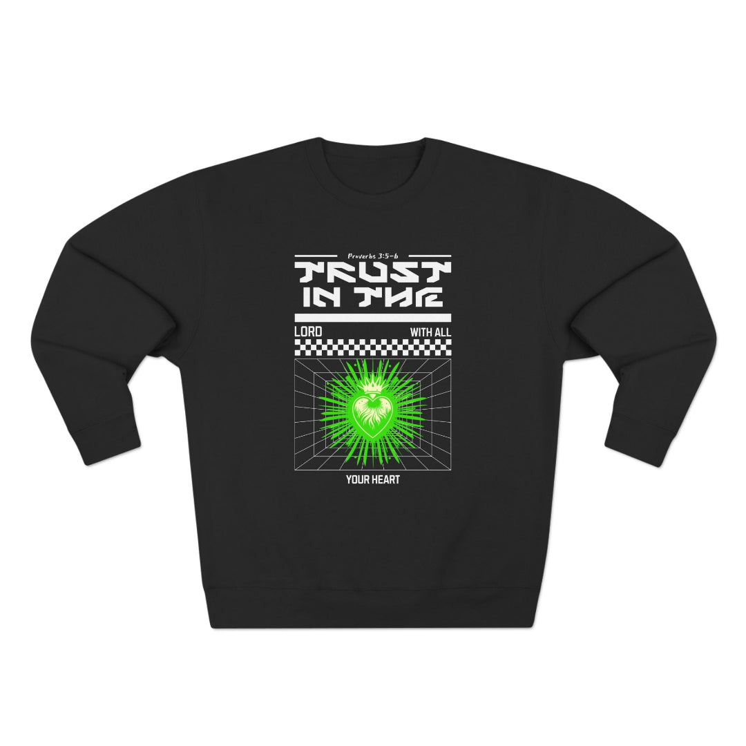 Unisex Sweatshirt Proverbs 3:5-6 BLACK