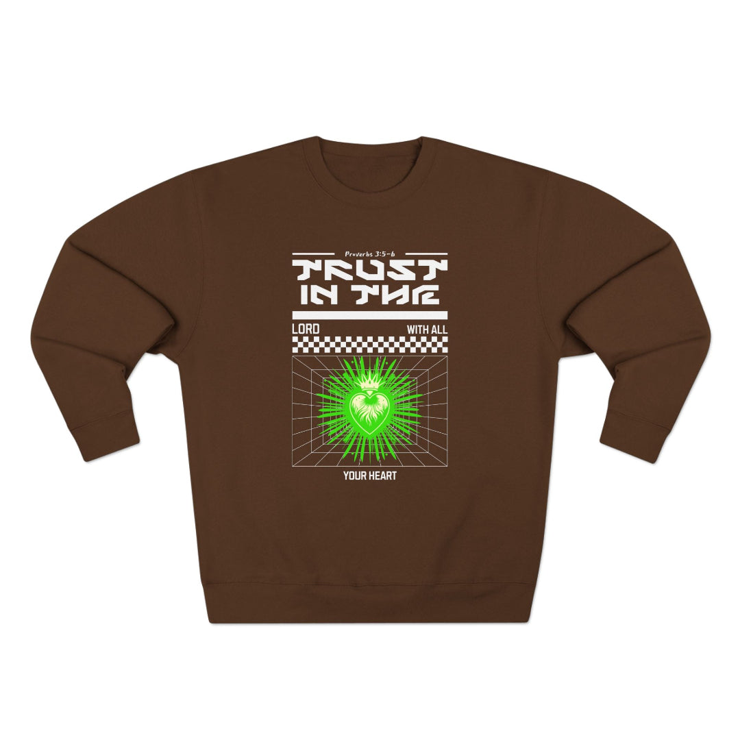 Unisex Sweatshirt Proverbs 3:5-6 BROWN