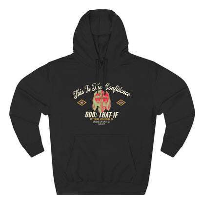 Unisex Hoodie 1 John 5:14 BLACK