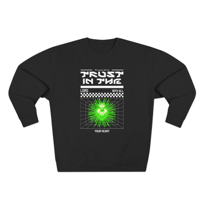 Unisex Sweatshirt Proverbs 3:5-6 BLACK