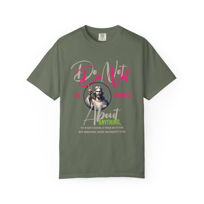 Unisex T-shirt - Philippians 4:6 GREEN